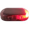 WITPOCE - Allarme finto per auto con luce a LED lampeggiante, a energia solare, sistema antifurto di sicurezza, colore rosso