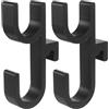 Xujinsongg 2 Pezzi Porta Ombrello per Auto, Gancio per Ombrelli Auto, Gancio Universale Portabagagli, Organizzatore Portabagagli per SUV Auto Camion (Nero)