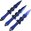 SCK Set Da 3 Coltelli Da Lancio Seghetato Blu SCK