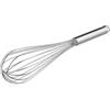 thermohauser 5000245095 - Frusta in acciaio INOX, lunghezza 40 cm, con manico in acciaio INOX e gancio, con 16 passanti