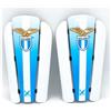 XO PROTECT YOUR TALENT Parastinchi Da Calcio Giovani Adulti ad alta resistenza agli urti Made in Italy Protezione Completa. Comprese fasce di sostegno. Modello Lazio Scudetto