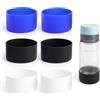 XRVRILE Confezione da 6 manicotti di protezione in silicone per Stanley Cup Accessori Silicone Cup Sleeve Stanley Cup Protezione fondo Quencher Adventure 40oz, IceFlow 20oz/30oz, Hydro Flask 12oz/20oz