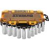 DEWALT DWMT73814 Set di chiavi a bussola profonde con attacco SAE (10 pezzi), 1,27 cm