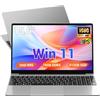 BEYNIVAN PC Portatile 15.6 Pollici,Win11 Notebook,N95(Fino 3,4 GHz) 16GB DDR4 512GB SSD TF 1TB,1920 * 1080 FHD,Tastiera retroilluminata/5G WiFi/USB-C 3.0/HDMI/Tastiera Italiana Membrana,Argento