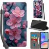 PHINIENLAND Cover per Samsung Galaxy A05s Case PU Pelle Custodia [Kickstand] [Chiusura magnetica] [Slot per Schede], Portafoglio Flip Custodia per Samsung A05s,Fiori