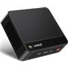 Beelink SER5 MAX Mini PC, AMD Ryzen 7 7735HS con 8 core e 16 thread fino a 4,75GHz, 24GB LPDDR5 di RAM e 1TB di SSD, schermo 4K a 60Hz con supporto per fino a 3 schermi (HDMI/DP/Type-C), BT5.2, Wi-Fi6