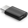 MMOBIEL Adattatore da USB C (maschio) a micro USB (femmina) per caricare e sincronizzare dispositivi USB-C tramite un cavo micro USB (nero)