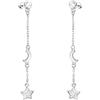 SOFIA MILANI - Orecchini da Donna in Argento 925 - con Pietra Zircone - Orecchini Pendenti Stelle e Luna - 21102
