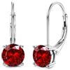 DOCHAIS Moissanite Orecchini Donna Argento 925 0.5ct-1.0ct Brillante Oro Bianco Orecchini Punto Luce Regalo Donna Compleanno E