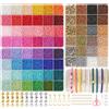 RUBY 3mm Perline Per Braccialetti, 38000 Pezzi Perline Braccialetti, Set Di Perline Per Bracciali E Collane - Pastello Con Perline A Forma Di Lettera Da Infilare, Kit Fai Da Te Per Natale, Compleanno