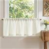 TOPICK Tende moderne cucina bianco 40 x 125 cm 1 tendine