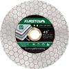 KURSTOL Disco Diamantato 115MM - Dischi Diamantati per Piastrelle Smerigliatrice Angelica 22.23-15.8mm per Tagliare e Macinare Porcellanato Marmo Ceramica Granito