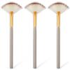 JIYIN 3 pennelli per maschera viso, pennello per il viso, pennello a ventaglio cosmetico, spazzola per il viso, applicatore acido, per crema viso di fango