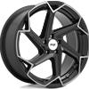 Cerchi in lega Niche FLASH (US) 10.5x20 Gloss Black Brushed
