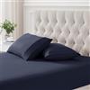 Sweet Home Collection Set di 2 federe in flanella ultra morbide, comode e traspiranti, per letto matrimoniale, pesanti e durevoli, standard/queen, blu navy