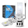 TUINCYN Lampadine H3 LED Auto, 30000LM 800% Brillante Fari H3, Luci H3 LED 6500K Bianco, 1:1 Mini Fendinebbia Auto Sostituzione per Alogena, 2 Lampadine