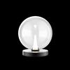 Illuminati Lighting Lampada da tavolo BOLLA, metallo nero opaco + vetro trasparente, LED 4,5W 336 LM 3000K
