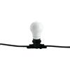 Intec STRINGA ELETTRIFICATA PICNIC NERA 10 LUCI ATTACCO E27 IP54 CON SPINA SCHUKO 10MT