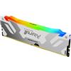 Kingston Technology Memoria Kingston Technology FURY 32GB 6400MT/s DDR5 CL32 DIMM Renegade RGB Bianco XMP [KF564C32RWA-32]