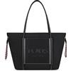 TOUS XL EMPIRE Soft - Borsa tote con chiusura a zip, Nero, 17x52x29.5 cm