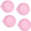 NCOALE 4 Stampi in Silicone Rotondi, 6 Pollici Set di Pirottini Silicone, Antiaderenti, Stampi in Silicone per Dolci, per Torte a Strati, Torte di Frutta, Pizza, Budino (15 cm)