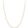 FOCALOOK Collana Donna Oro Rosa in Acciaio Inossidabile da 1,8mm Catenina Oro Rosa Donna Lungha Collana Catena di Ricambio 55cm+5cm Confezione Regalo