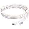 POLY POOL | PP0622XAM Cavo Coassiale 5m, per Collegare la Tv all'Antenna Bianco con Spina Assiale