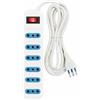 yefix Multipresa 6 Uscite 2P+T 10/16A Bipasso con Spina 16A | Ciabatta con Interruttore On/Off e Cavo 1,5M