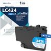 LCL LC424 Ciano Cartuccia d'inchiostro Compatibile per BROTHER LC-424 LC424 LC-424C LC424C Sostituzione per DCP-J1200W DCP-J1200WE Printer(1-Pack)