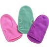 Bamboopack 3 guanti da bagno per doccia bagnoschiuma massaggio spa guanto asciugamano per adulti bambini corpo schiena sfregamento esfoliante lavaggio pulizia colore casuale