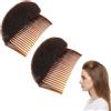 Upstore 2 pettini per capelli Bump It Up Volume, accessorio per lo styling dei capelli, accessorio per lo styling dei capelli per donne e ragazze (marrone)