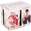Stor HARRY POTTER Tazza in ceramica in confezione regalo Houses' Tazze da colazione, Nero