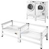 VEVOR Supporto Universale per Lavatrice Altezza 355 mm Carico max. 318 kg Base per Lavatrice Asciugatrice con Vassoio Estraibile Piedini Antiscivolo Supporto in Acciaio 2 Pezzi Base Piedistallo