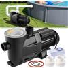 VEVOR Pompa per Piscina Fuori Terra per Filtrazione 1300W 28800 L/h, Kit Pompa di Filtrazione per Piscine Fuori Terra Velocità Singola con Cestello Filtrante 2850 giri/min Prevalenza max. 17 m