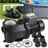 VEVOR Pompa per Piscina Fuori Terra per Filtrazione 550W 14000 L/h, Kit Pompa di Filtrazione per Piscine Fuori Terra Velocità Singola con Cestello Filtrante 3450 giri/min Prevalenza max. 12 m