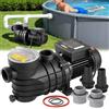 VEVOR Pompa di Filtrazione per Piscina Fuori Terra 250W 11700 L/h Velocità Singola con Cestello Filtro Coperchio, Pompa per Piscina Fuori Terra Velocità 2850 giri/min Prevalenza max. 8m Giardino