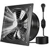 VEVOR Ventilatore di Scarico da 304 mm, Ventilatore di Sfiato a Parete ad Alta Velocità da 1558 CFM con Controllo della Velocità, Basso Consumo da 70 W, per Soffitta, Garage, Cantina, Officina
