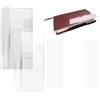 Goktvai 3pz Custodie Protettive per Hobonichi Weeks, PVC Custodia con Stili in Pelle Trasparente Satinata e Nuda Compatibili con April Start e Mega Planner