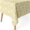 ECOMMERC3 | Tovaglia antimacchia per tavolo rettangolare dimensioni 100x140 cm | Tovaglia resinata antimacchia, ultra morbida, impermeabile, ISLAS GIALLO