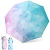 Cozlly Mini Ombrello Pieghevole 8 Nervature con Custodia a Capsula, Ombrello Protezione UV, Ombrello Compatto Portatile Ombrello da Viaggio, Ombrello da Sole/Pioggia, per Uomo e Donna