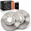 Frankberg Set di dischi freno incl. 2x Dischi Freno Posteriore Pieno | Compatibile con Giulietta 940 159 Sportwagon 939 500X 334 Replace# 51767378, 51964082 Diametro278mm