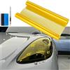 NewL - Pellicola autoadesiva Oscurante per Faro antinebbia Posteriore Auto, Rivestimento Adesivo Effetto fumè in Vinile per fendinebbia Posteriore - 30,5 x 122 cm (Giallo)