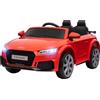 HOMCOM Auto Elettrica Bambini 3-5 Anni AUDI TT con Fari LED e Telecomando