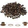 Aster 200 pz di occhielli e rondelle, occhielli in metallo da 4,76 mm con rondelle, occhiello tondo per tessuto, abbigliamento, teloni, pelle, fai da te, lavori manuali, tende, cappelli, riparazione