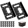 TMZELOA Telaio di Montaggio per Dischi Rigidi da 2,5 Adattatore da SSD a 3,5 Rimovibile Staffa di montaggio in Metallo SSD HDD Hard Disk Drive Bays Holder Metallo Staffa