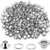 Aster 200 pz di Occhielli e Passacavi, Occhielli in Metallo da 4,8 mm con Rondelle, Occhielli Tondi per Tessuto, Abbigliamento, Teli, Pelle, Fai da Te, Passacavi per Tende, Cappelli, Riparazione e