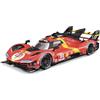 Burago Bburago - 1/18 Ferrari Racing - 499P LMH 2023#51 - Rosso - NUOVA 2024: Replica metallica - interni dettagliati - Porte e Cofano apribili in scala 1/18°-Vincitore delle 24h di Mans 2023