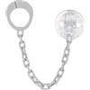BABY-NOVA babynova Catena per Ciuccio con Clip e Anello Adattatore - Set da 2 Pezzi - Portaciuccio per Bambini - Compatibile con Qualsiasi Ciuccio - Essenziale per Neonati - Senza BPA - Stelle blu