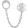 BABY-NOVA babynova Catena per Ciuccio con Clip e Anello Adattatore - Set da 2 Pezzi - Portaciuccio per Bambini - Compatibile con Qualsiasi Ciuccio - Essenziale per Neonati - Senza BPA - Punti blu