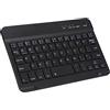 Akozon Tablet da 7-8 pollici, tastiera Bluetooth wireless leggera sottile per cavo portatile Android iOS Tastiera in lega di alluminio nera iOS